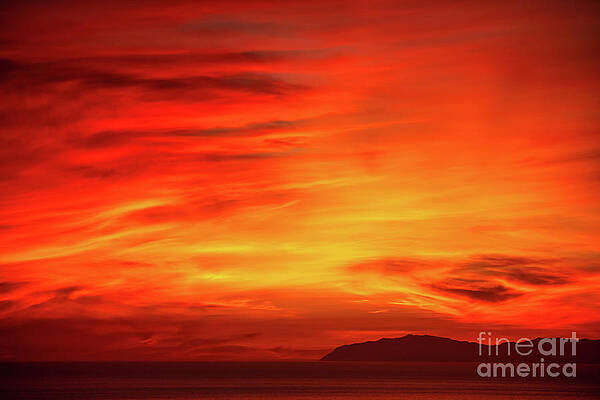 Wall Art featuring the photograph Inferno Sunset by Abigail Diane Photography