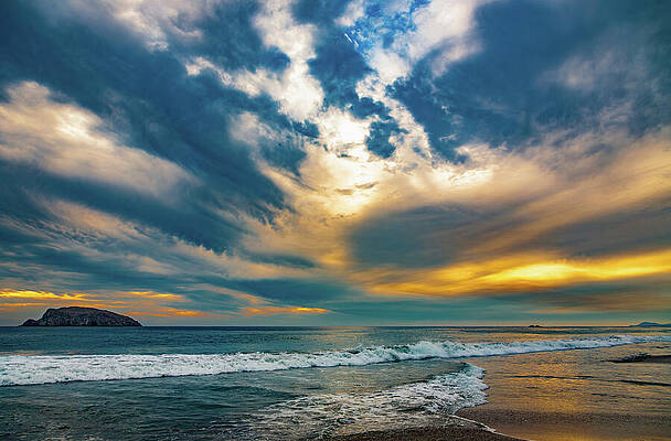 Photograph - Sunset On Playa De Oro Manzanillo Mexico by Tommy Farnsworth
