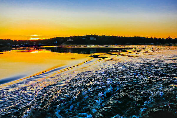 Serene Photograph - Sunset On The Water by Tatiana Travelways