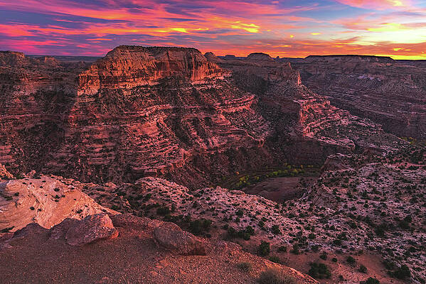 Beautiful Photograph - Sunset On The Western Wedge, Utah by Abbie Warnock