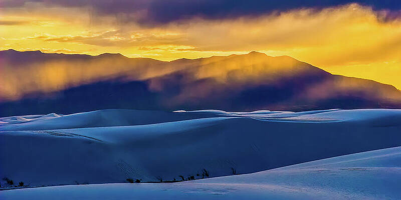 Desert Photograph - Sunset On White Sands by Tommy Farnsworth