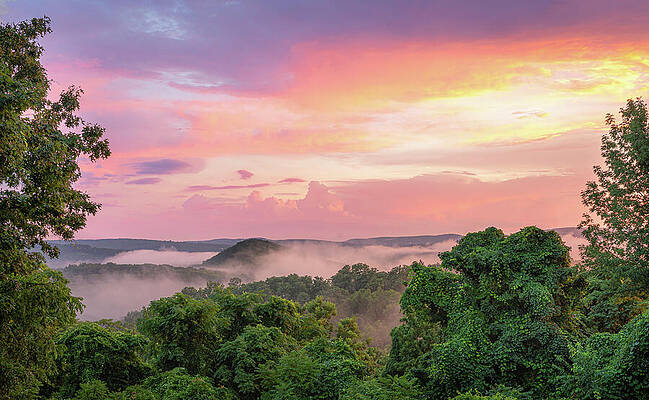Summer Photograph - Sunset Over Clatter Valley by Dave King