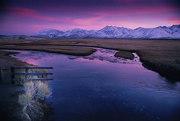 Water Photograph - Serene Afterglow Of Winter Sunset by Bonnie Colgan