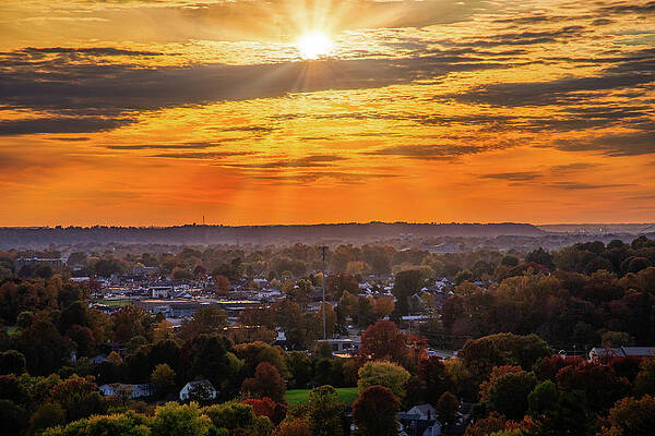 West Virginia Photograph - Sunset Over Parkersburg by Jonny D