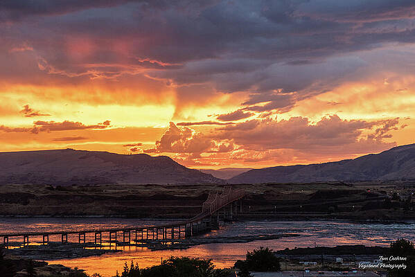 Sunset Over The Bridge Photograph