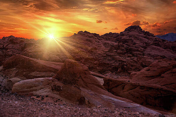 Sunset Photograph - Sunset Over Valley Of Fire by John Twynam