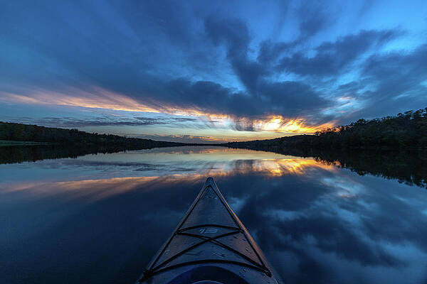 Pennsylvania Wall Art featuring the photograph Sunset Paddle In The Valley by Todd Wilkinson