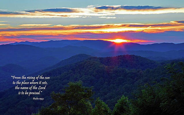 Wall Art featuring the photograph Sunset Psalm by Gina Fitzhugh