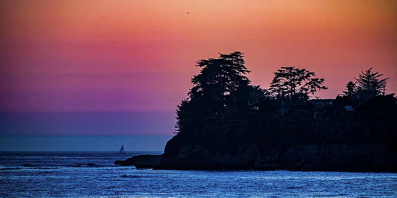 California Wall Art featuring the photograph Sunset Santa Cruz California USA by Tommy Farnsworth