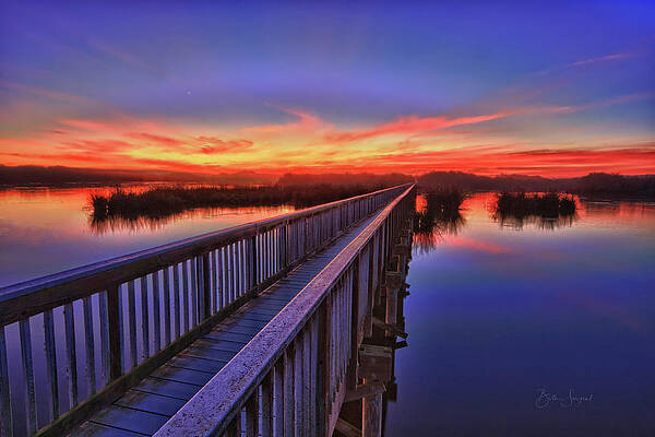 Sunset Wall Art featuring the photograph Sunset Walkway by Beth Sargent