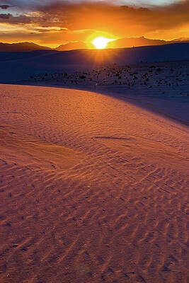 Desert Photograph - Sunset White Sand New Mexico by Tommy Farnsworth