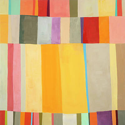Sunshine Stripes Square Wall Art