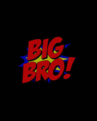 Cool Wall Art featuring the digital art Superhero Big Bro by Flippin Sweet Gear