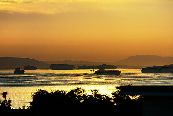 Wall Art featuring the photograph Supply Chain Issues At Dawn by Joe Schofield