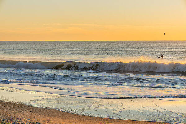 Surfer at Sunset Wall Art