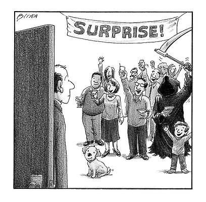 Future Drawing - Surprise by Harry Bliss