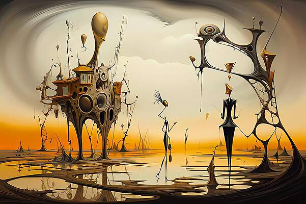 Artistic Digital Art - Surreal Representation Of Beauty And The Beast No 2 by Andre Petrov