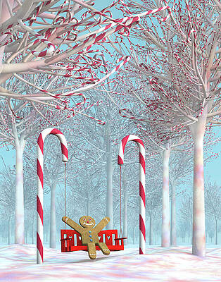 Whimsical Digital Art - Sweet Serenity by Steven Lutz