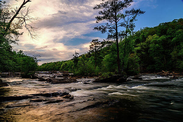 Atlanta Wall Art featuring the photograph Sweetwater Creek At Dusk, Lithia Springs GA by Anthony Hightower