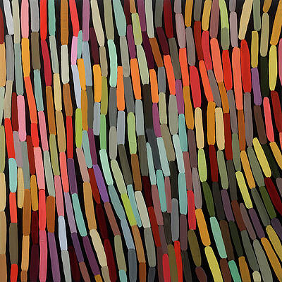 Colorful Vertical Lines Pattern Wall Art