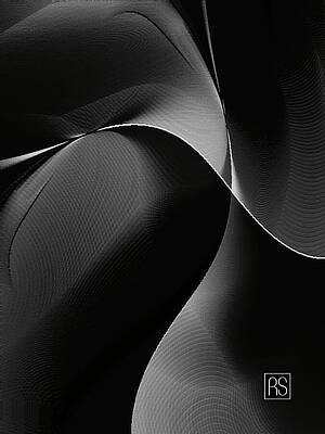 Modern Wall Art featuring the painting Swirls In Shades Of Grey by Rafael Salazar