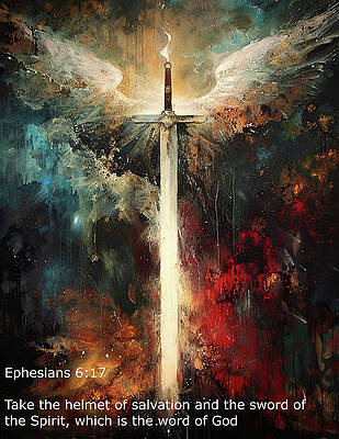 Digital Art - Sword Of The Spirit 2 by Gian Smith