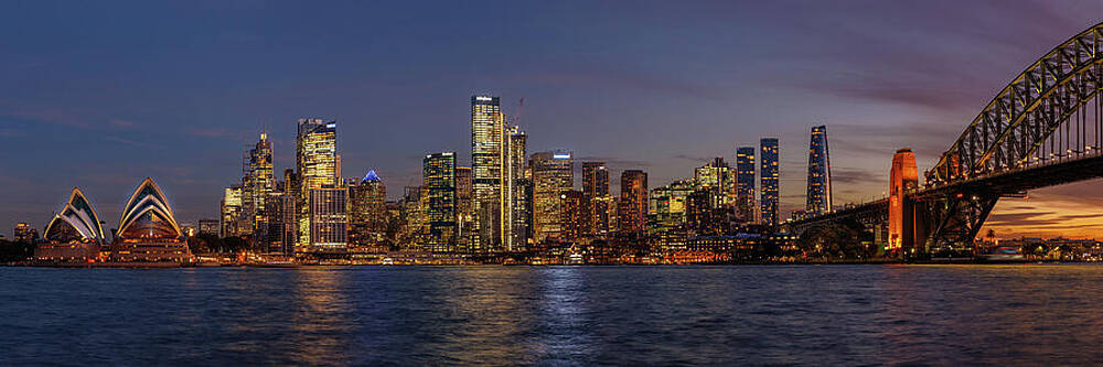 Sydney Harbor at Dusk Photograph