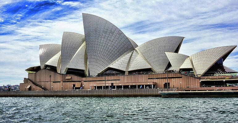 Sea Photograph - Sydney Opera House by Waterdancer