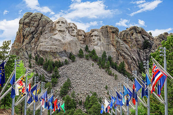 Symbolic Wall Art featuring the photograph Symbolic Mount Rushmore In South Dakota by Kelley King