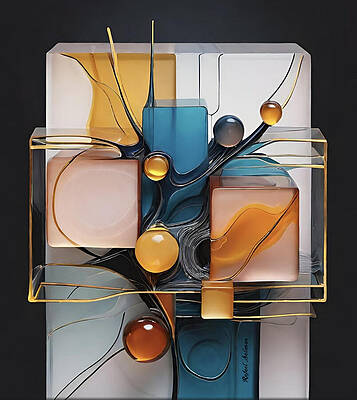 Modern Wall Art featuring the digital art Symphony In Glass by Rafael Salazar