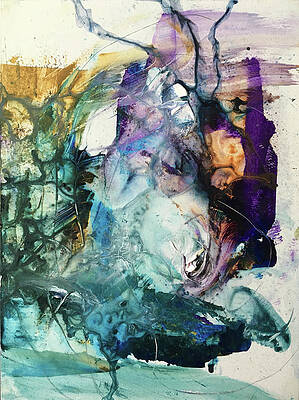 Abstract Wall Art featuring the painting Synaptic Betrayal by Rodney Frederickson