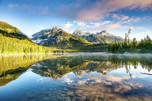 Wall Art featuring the photograph Taggart Lake - Grand Teton National Park by Adam Mateo Fierro