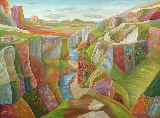 Wall Art featuring the painting Take A Deep Breath by Angeles M Pomata