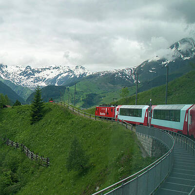 Switzerland Wall Art featuring the photograph Take A Ride On The Glacier Express by Matthew DeGrushe
