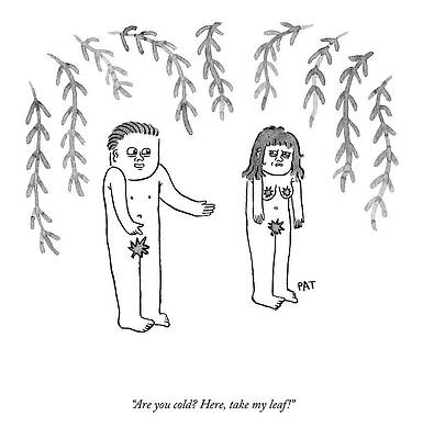 Adam Wall Art featuring the drawing Take My Leaf by Patrick McKelvie