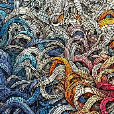 Intricate Digital Art - Tangled Tales by Colin Hardman