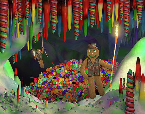 Colorful Wall Art featuring the digital art Tantilizing Treasure by Steven Lutz