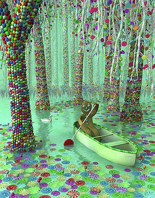 Colorful Wall Art featuring the digital art Tasty Tranquility by Steven Lutz