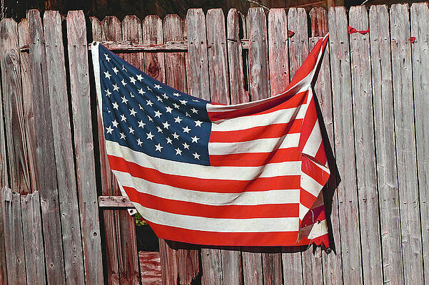 Newberry Wall Art featuring the photograph Tattered Flag by Brian Hare