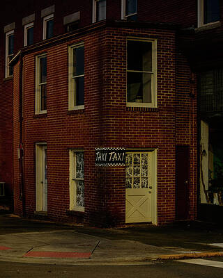 Wall Art featuring the photograph Taxi Stand In Mt. Gilead NC by Flees Photos
