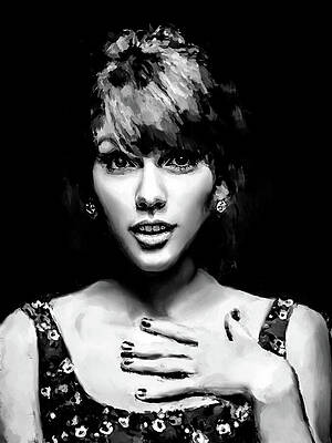Woman Digital Art - Taylor Swift, American Singer by Gradify Creations