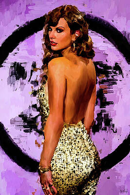 Woman Digital Art - Taylor Swift, I Knew You Were Trouble by Gradify Creations