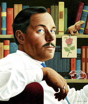 Portrait Painting - Tennessee Williams by Howard Koslow