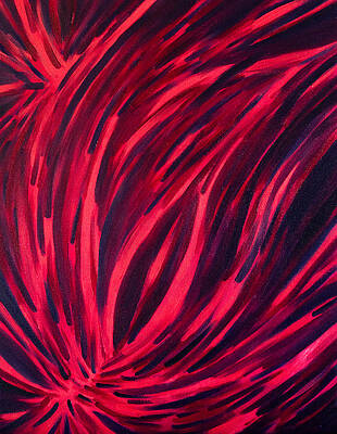 Wall Decor Painting - Tension No. 5 by Michel Cruz-Garcia