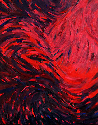 Wall Decor Painting - Tension No.1 by Michel Cruz-Garcia