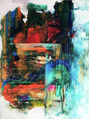 Bold Painting - Testament Ruins by Rodney Frederickson