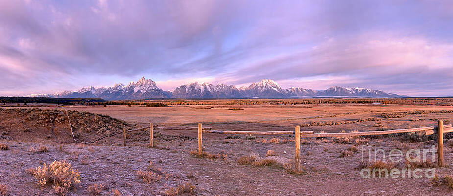 Wall Art featuring the photograph Teton Cloudscape Panorama by Adam Jewell