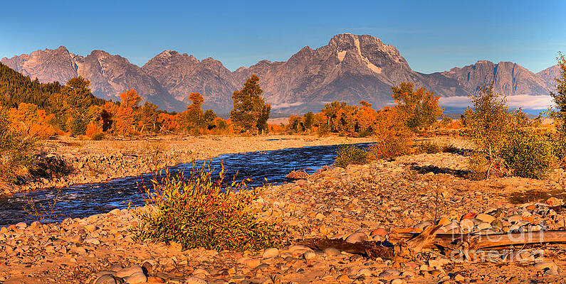 Wall Art featuring the photograph Teton National Forest Spread Creek Morning by Adam Jewell