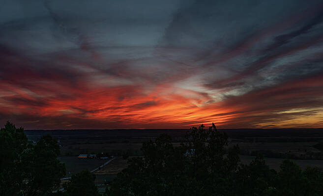 Photograph - Texas Hill Country Blue Hour Serenity by Ron Long Ltd Photography