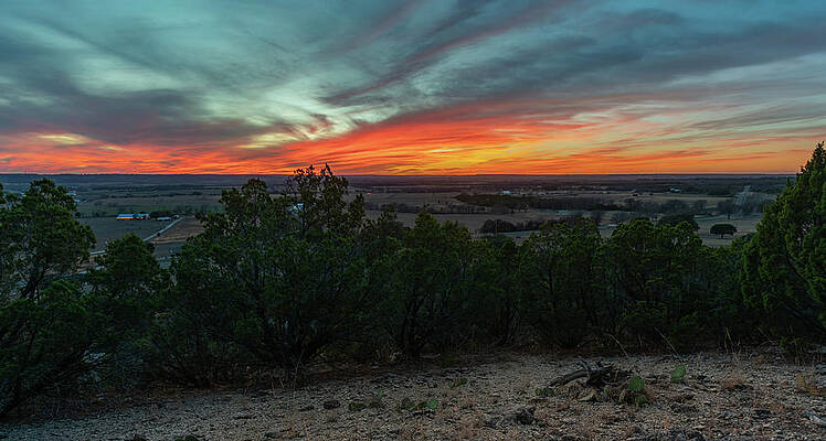 Texas Wall Art featuring the photograph Texas Hill Country Golden Hour by Ron Long Ltd Photography